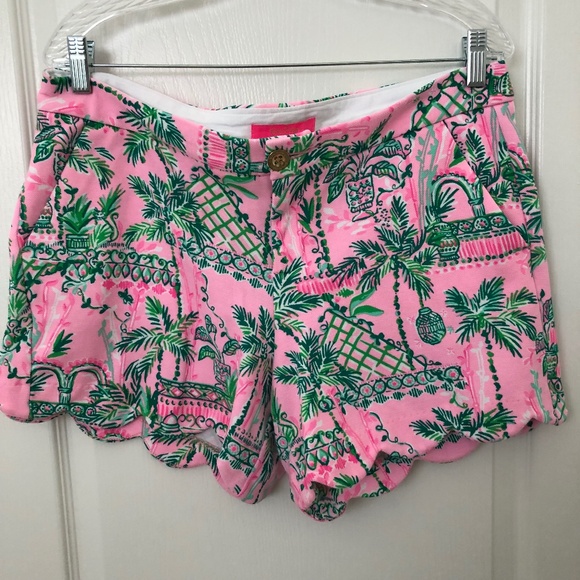 Lilly Pulitzer Buttercup Mandevilla shorts size 12 - Picture 1 of 6
